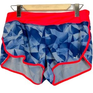 Bold Blue Pink Athletic Athleisure Shorts